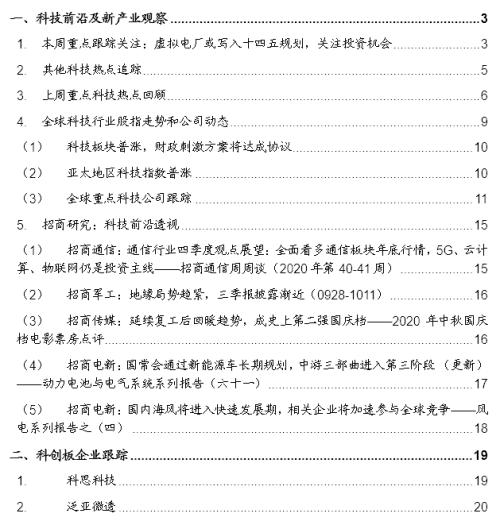 【招商策略】虛擬電廠或寫入十四五規劃，關注投資機會——科技前沿及新產業觀察周報（1013）